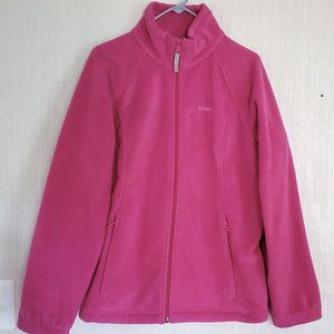 SALE!! Columbia Zip-Front Fleece Jacket - Fuchsia Pink - size 1X - EUC